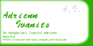 adrienn ivanits business card